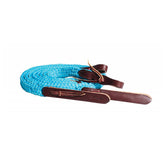 Quiet Control Split Reins - Turquoise
